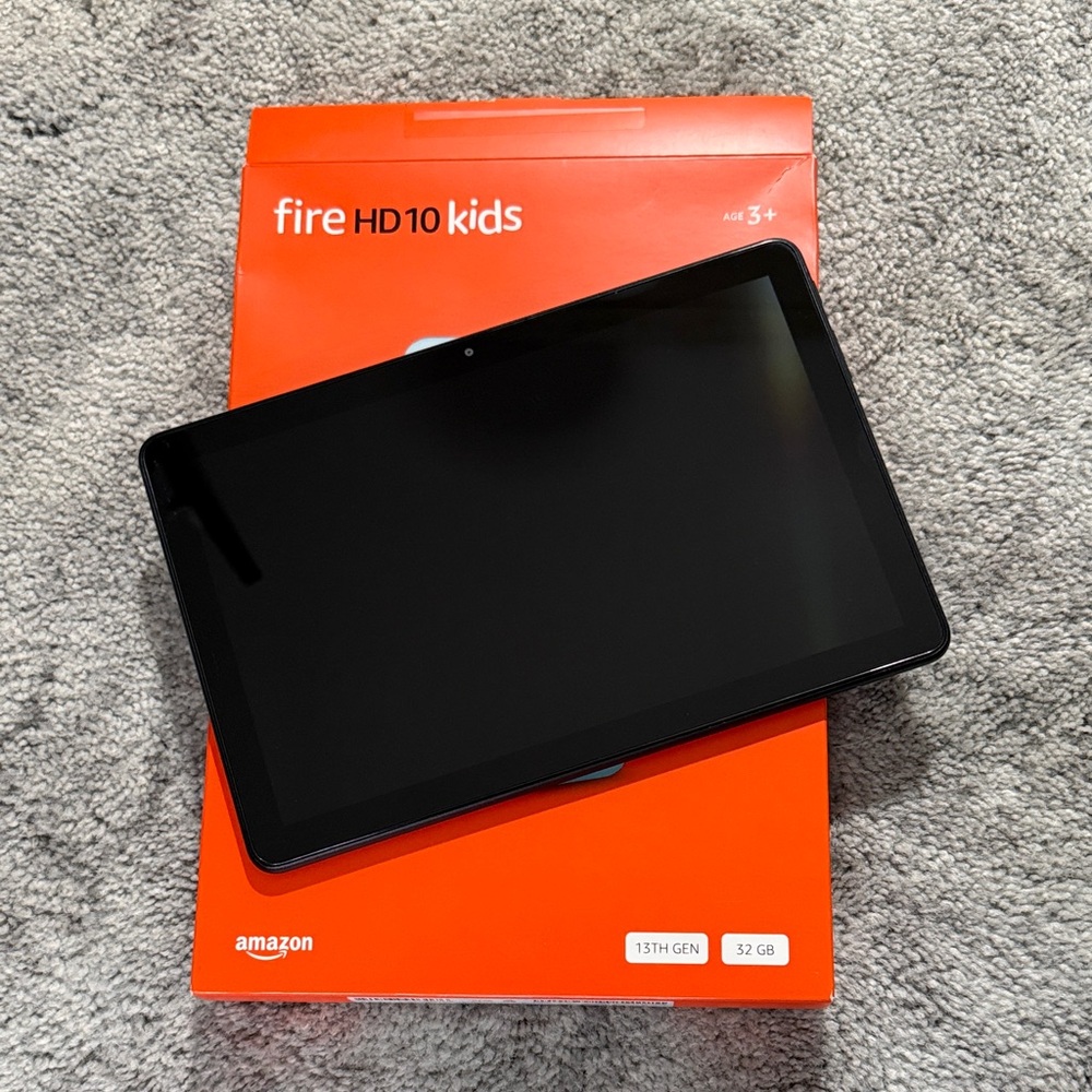 Amazon Fire HD 10 Kids Tablet - Black with Red Packaging